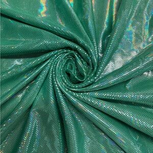 Shimmering Green 4 Way Stretch Fabric